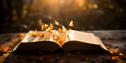 An open book with a bookmark fluttering out. Concept Literary Inspiration, Creative Hobbies, Reading Enthusiast, Bookworm Aesthetics, Bookish Accessories