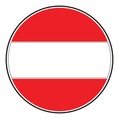 autria flag icon vector illustration