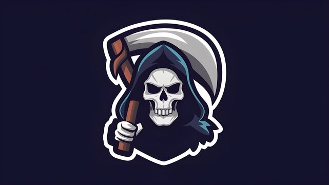 recommend clip art: Vector Art of Grim Reaper Skull