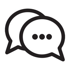 Message icon vector set. Chat illustration sign collection. Forum symbol. Communication logo.