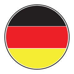 german flag icon vectors illustration