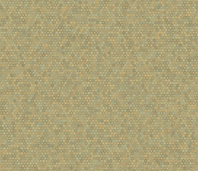 Tileable Hexagon Pattern. Simple stacked hexagons. Small hexagon shapes. Multiple tones color palette. Seamless pattern. Tileable vector illustration.