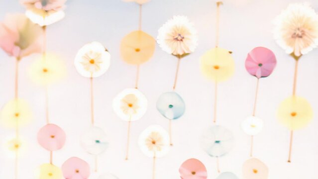 Floating Dandelions Timelapse Motion Graphics Animation