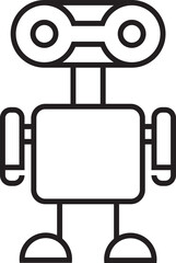 Robot Line Icon
