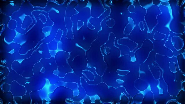 A motion background of abstract caustic and liquid effects continually morphing a moving with shimmering detail.