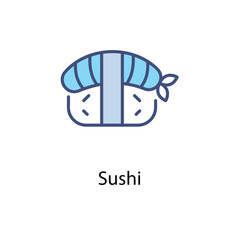 Fototapeta premium Sushi vector icon