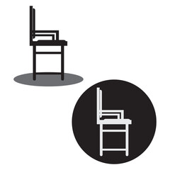 chair icon vectors illustration symbol design