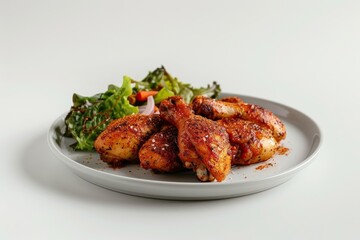 Fototapeta premium Colorful Barbecue Dry Rub Chicken with Aromatic Seasoning