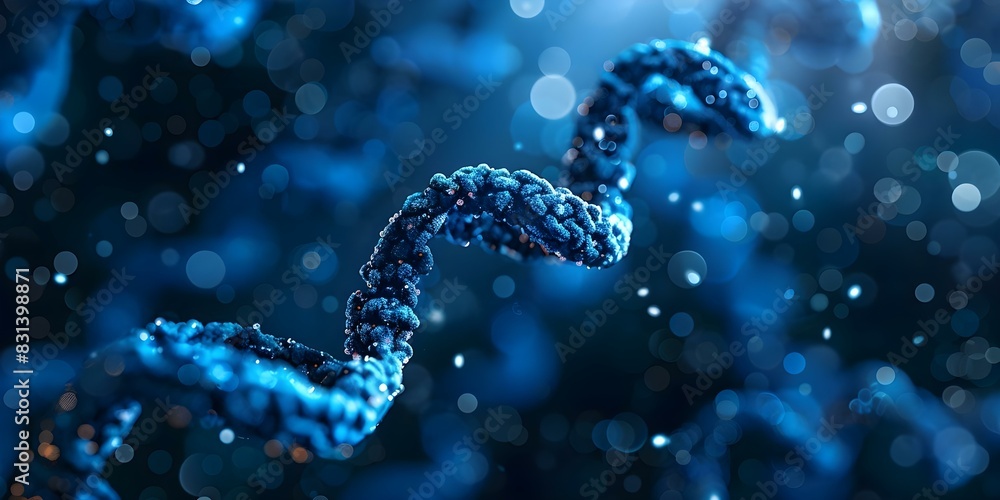 Poster leveraging genomics for predicting and preventing hereditary diseases. concept genomic testing, here
