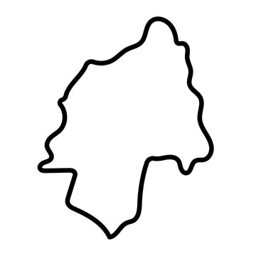 Ouaka map line illustration