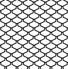 Vector seamless texture. Modern geometric background. Grid with hexagons.