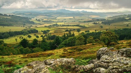 Extensive landscape visible from the hill