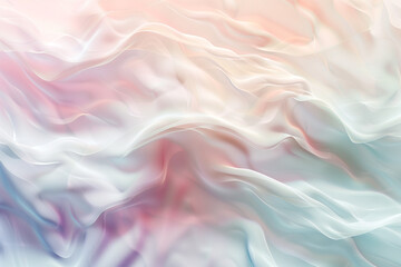 Fototapeta premium An abstract image of water rippling softly in delicate pastel shades, with smooth gradients creating a peaceful, soothing atmosphere.