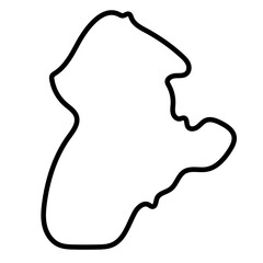 Córdoba map line illustration