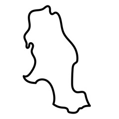 Santander map line illustration