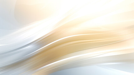 Abstract gold banner poster with dynamic technology white wave shape with futuristic concept background.
