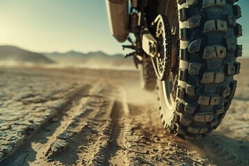 wheel in the sand