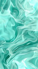 Fototapeta premium Minimalist abstract background with flowing water-like patterns in cool teal hues, perfect for spa and wellness branding, mobile backgrounds, and social media graphics