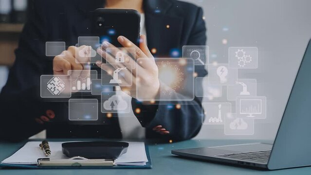 Digital transformation technology strategy, digitization and digitalization of business processes and data, optimize and automate operations, customer service management, internet and cloud computing