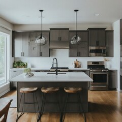 modern kitchen interior