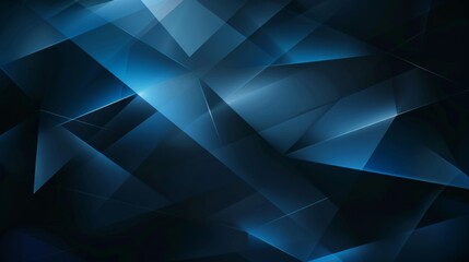 Abstract-themed background with shapes resembling randomly arranged broken glass. Transparent blue glass with polygonal triangular cutout shapes.