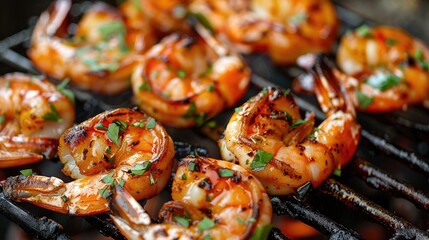 Grilled Freshwater Shrimp