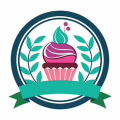 Vector logo design template. Cake, cupcakes bakery sings