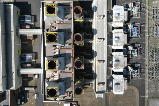 Immingham Combined Heat and Power station, gas-fired power plant. South Killingholme North Lincolnshire