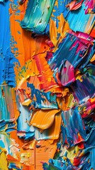 Naklejka premium Colorful abstract paint strokes background