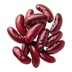 Red beans isolated on white background remove png, Clipping Path