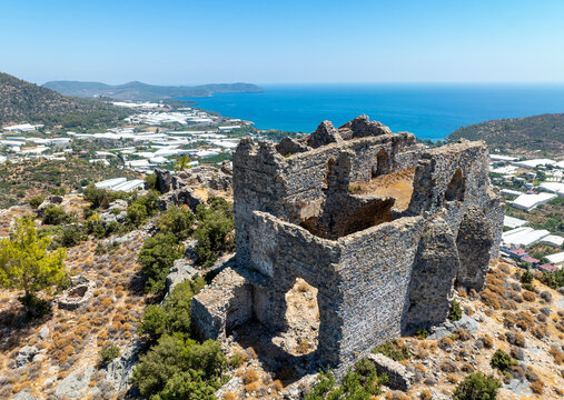 Softa Castle view in Bozyazi Town Mersin - Turkey