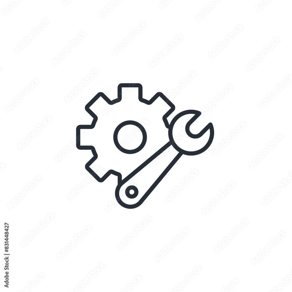 Poster configuration icon. vector.editable stroke.linear style sign for use web design,logo.symbol illustra