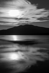 sunset in the mountains