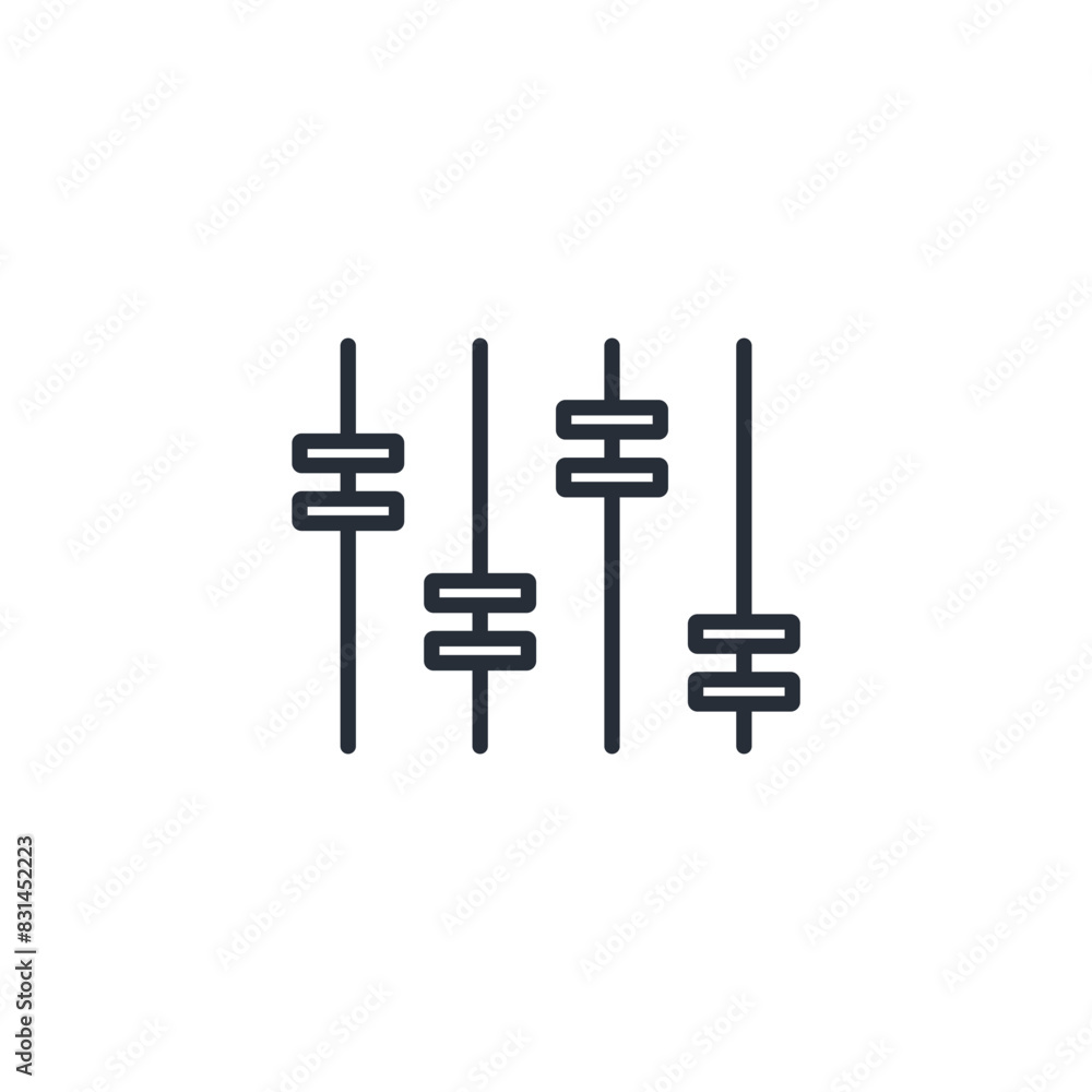 Poster control icon. vector.editable stroke.linear style sign for use web design,logo.symbol illustration.