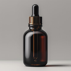 Naklejka premium Glass bottles with dropper. 3d realistic cosmetic blank vials for essential oil liquid, collagen serum skincare vapor colorful essence mockup