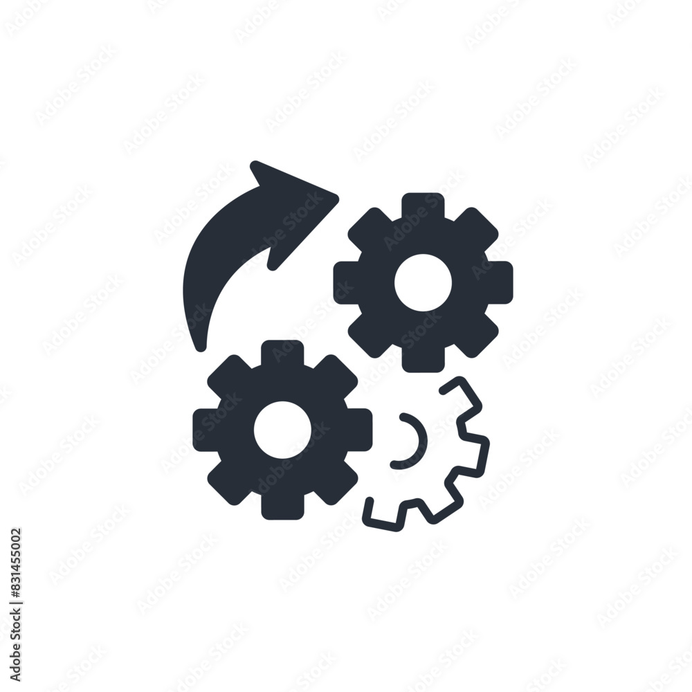 Poster modification icon. vector.editable stroke.linear style sign for use web design,logo.symbol illustrat