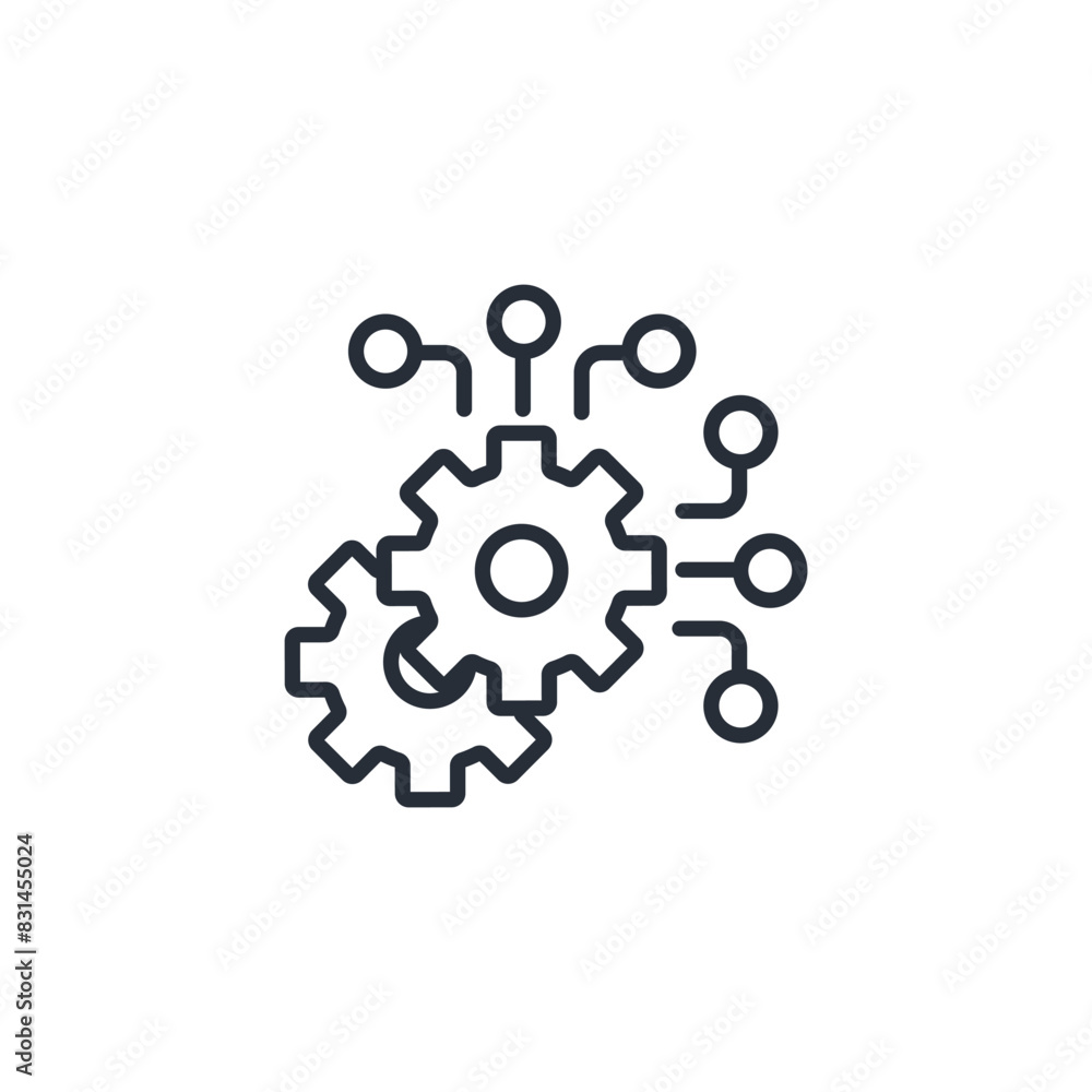 Aufkleber operations icon. vector.editable stroke.linear style sign for use web design,logo.symbol illustratio