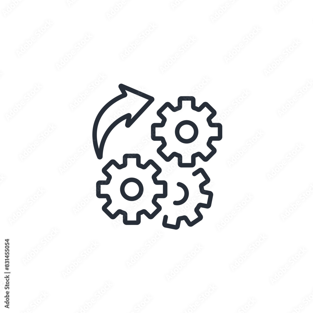 Poster modification icon. vector.editable stroke.linear style sign for use web design,logo.symbol illustrat