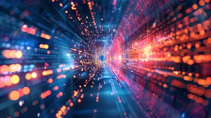 a colorful abstract background with lights and lines