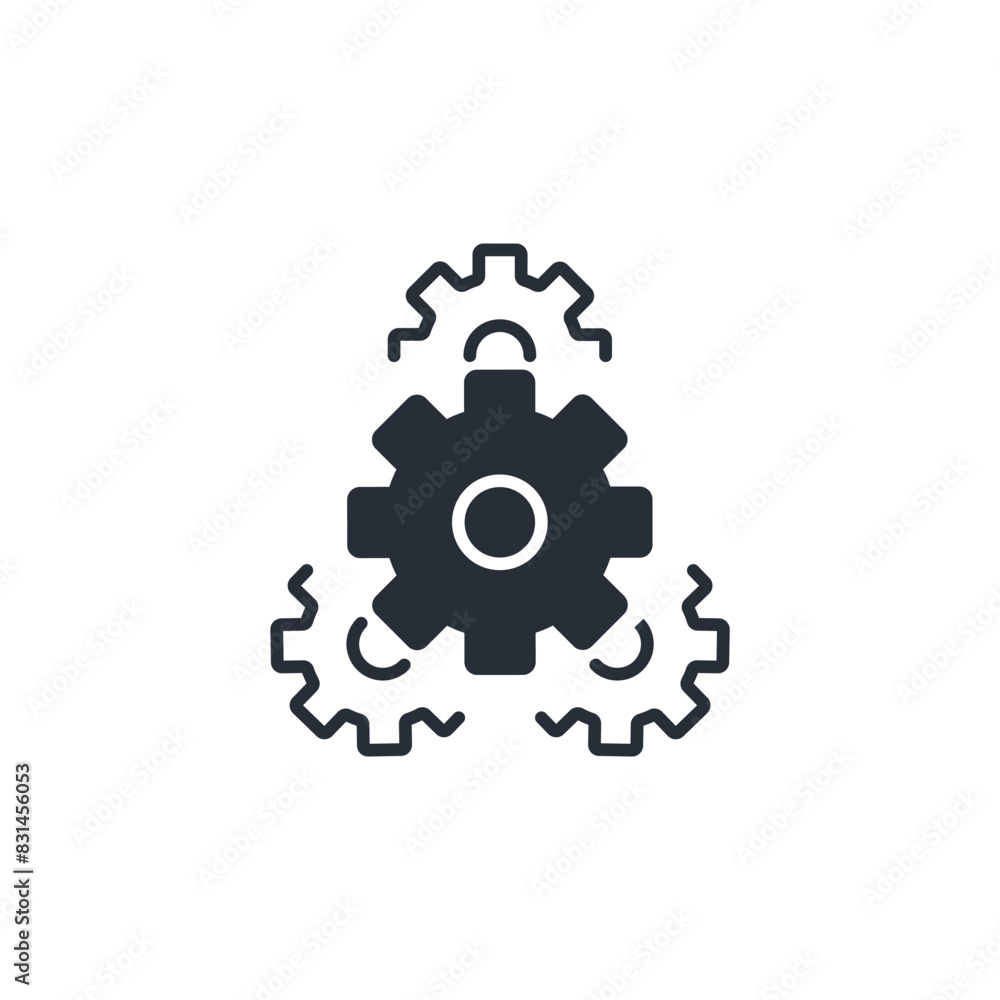 Poster system icon. vector.editable stroke.linear style sign for use web design,logo.symbol illustration.