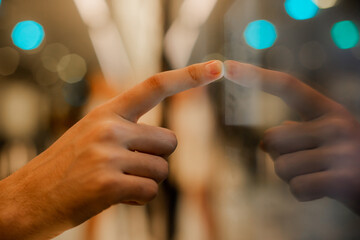 dedo, touch, tocar, tela, computador, visor, cor, mao,