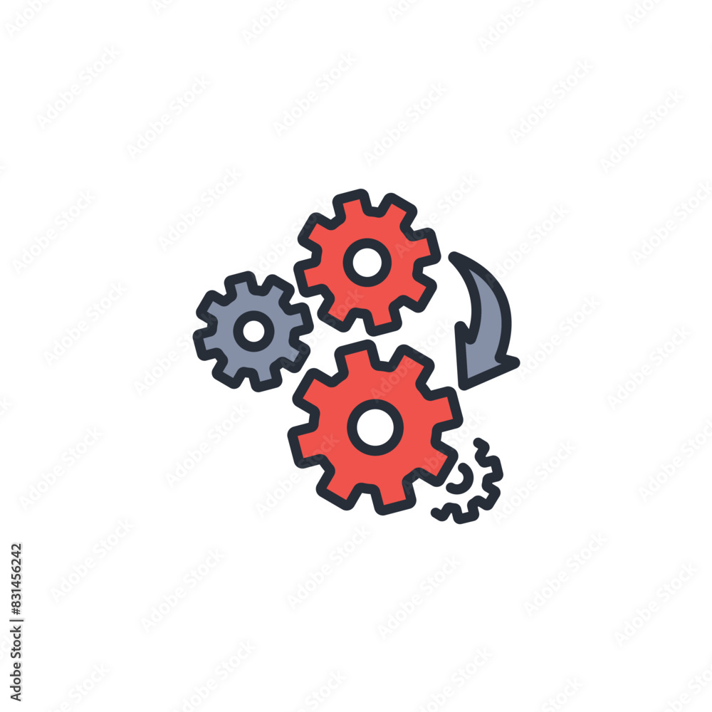Poster system icon. vector.editable stroke.linear style sign for use web design,logo.symbol illustration.