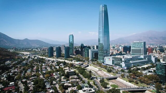 view of the city Santiago of Chile