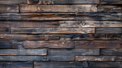 Background of aged wooden wall surface