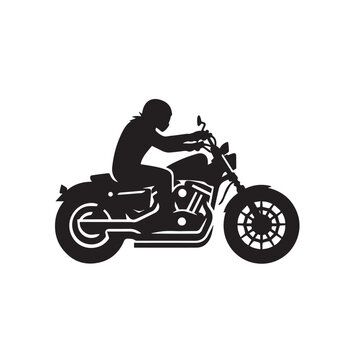 recommend clip art: Minimalist Line Art: Cruiser Motorcycle Silhouette

