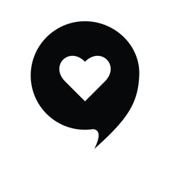 vector icon chat, talk, love message