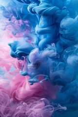 Vibrant Liquid Paint Blending Concept Generative AI
