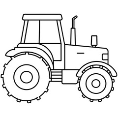 tractor isolated on white background