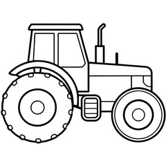 tractor isolated on white background