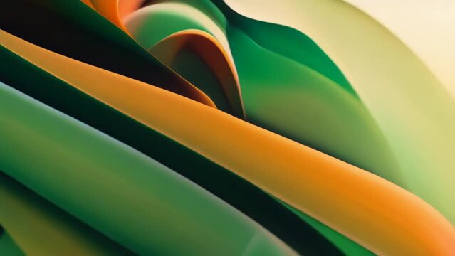 Abstract Pastel Waves of Color Morphing